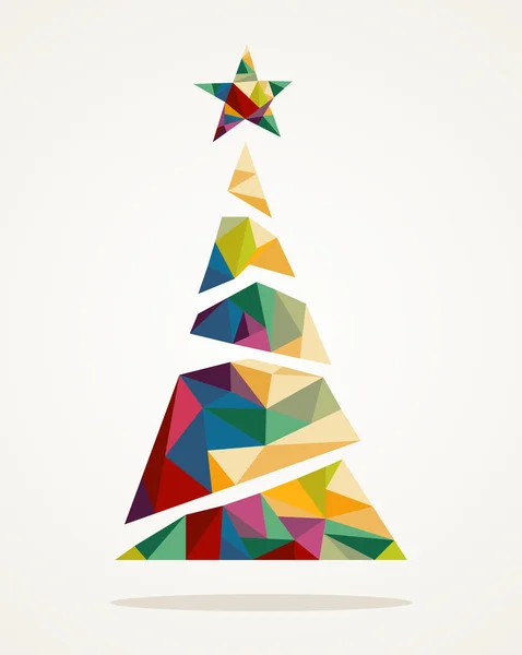 Feliz Natal na moda árvore abstrata arquivo EPS10 . —  Vetores de Stock