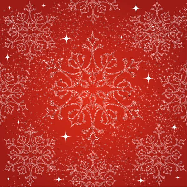 Merry Christmas snowflakes seamless pattern background. — Stock Vector