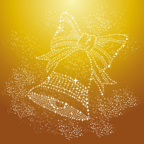 Joyeux Noël scintillement cloche fond fichier vectoriel EPS10 . — Image vectorielle