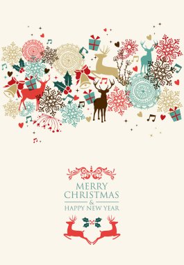 Merry christmas posta kartı şeffaflık