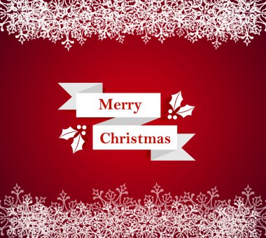 neşeli Noel kar tanesi kenarlık çizimi