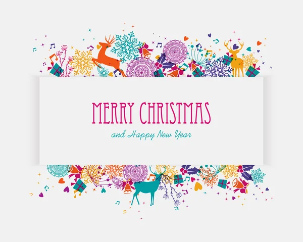 Buon Natale banner colorato — Vettoriale Stock