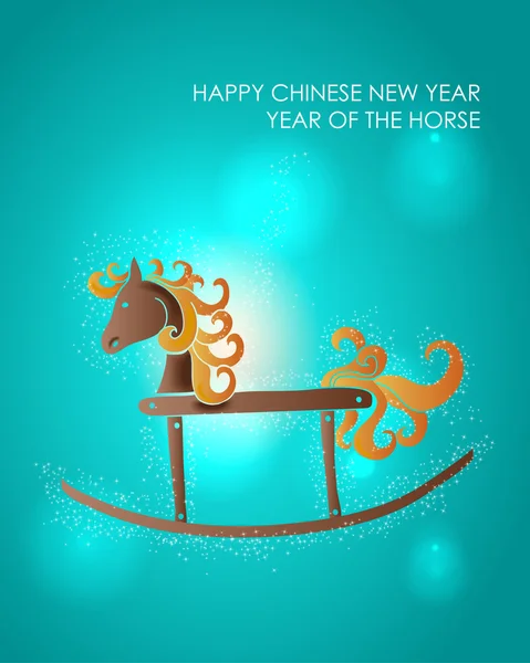 Felices fiestas Año Nuevo Chino del Caballo — Vector de stock