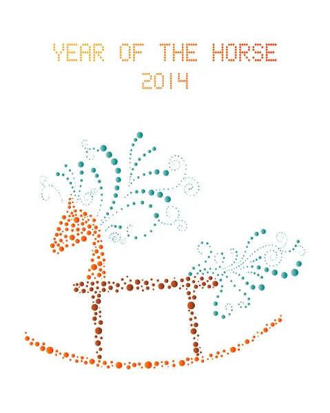 Símbolo del Año Nuevo Chino 2014 — Vector de stock