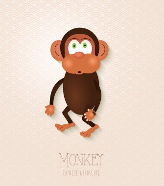 Chinese zodiac set Year of the Monkey