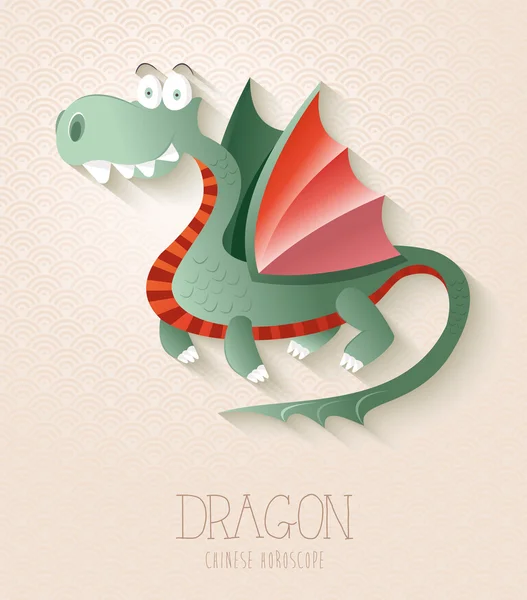 Зодиак в Китае Год дракона — стоковый вектор