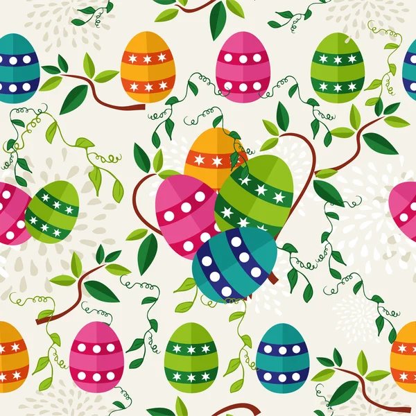 Colorful Easter pattern eggs — Stock Vector