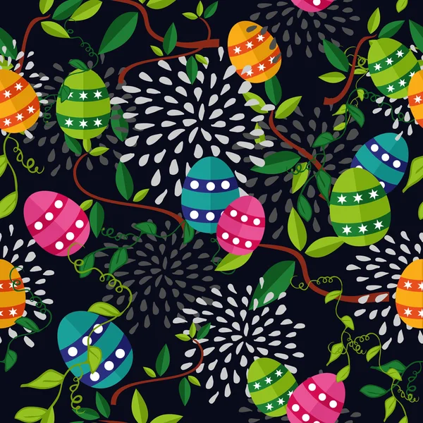 Colorful Easter pattern eggs — Stock Vector