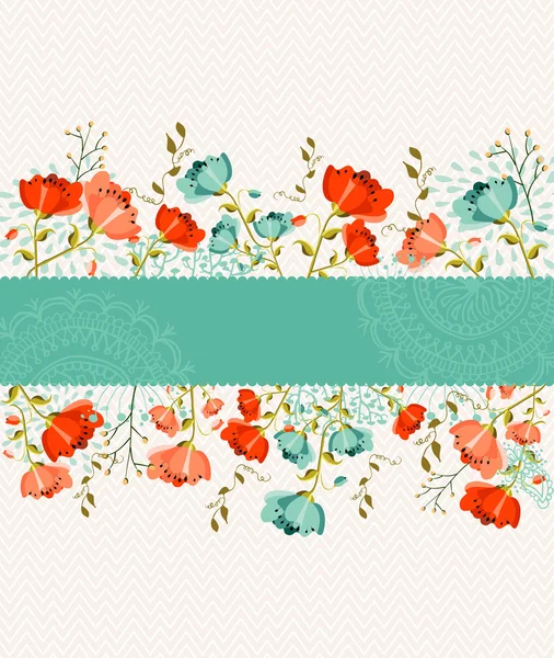 Lente bloem banner — Stockvector