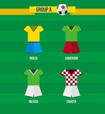 Brezilya Futbol Şampiyonası 2014 grup bir takım