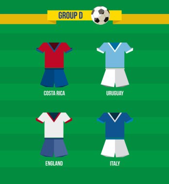Brezilya Futbol Şampiyonası 2014 grup d ekibi