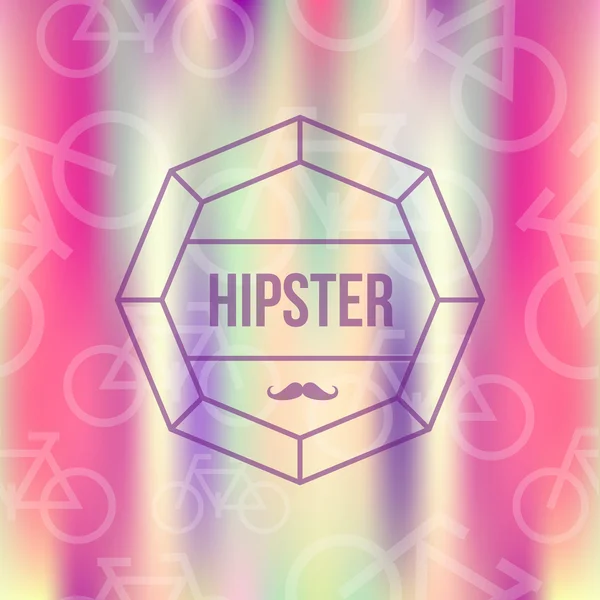 Colorful Hipster blurred background — Stock Vector