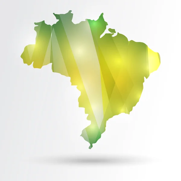 Resumen Brasil mapa — Archivo Imágenes Vectoriales