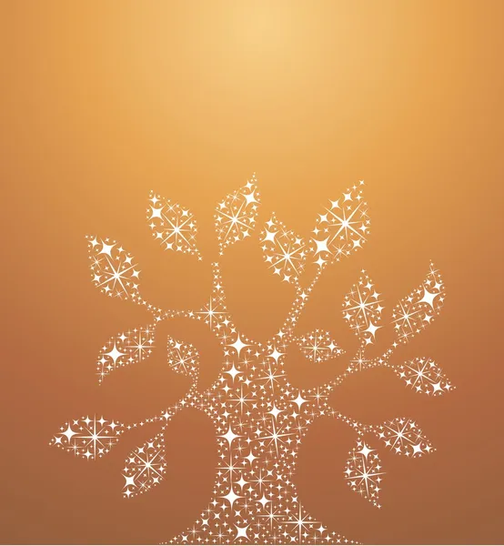 Illustration de l'arbre de vie étoiles — Image vectorielle