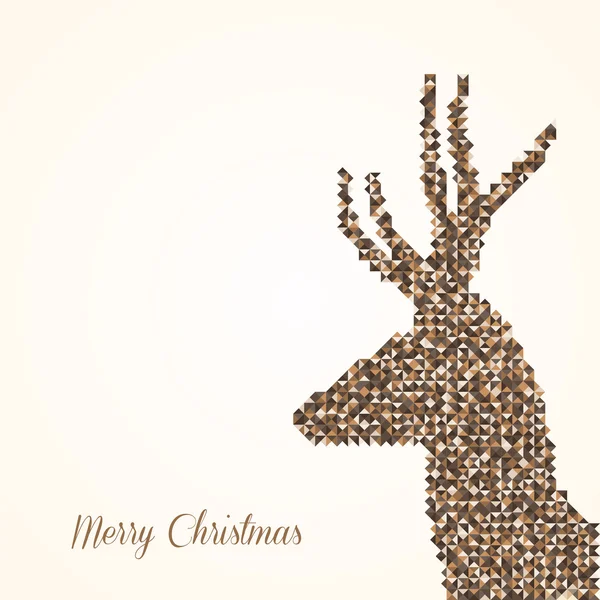 Merry Christmas abstract reindeer — Stock Vector