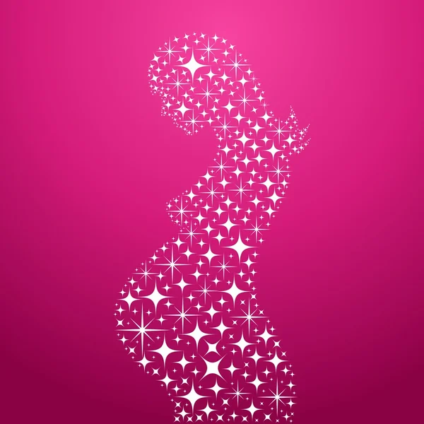 Pregnant universal mother woman illustration — Stock Illustration Pregnant universal mother woman illustration Stock Illustration