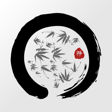 Zen daire illüstrasyon