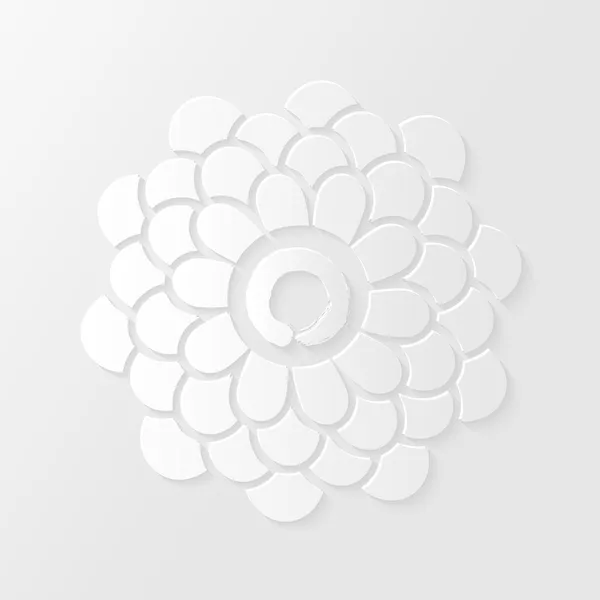 Lotus flower and Zen circle illustration — Stock Vector