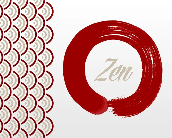 Fond cercle zen — Image vectorielle