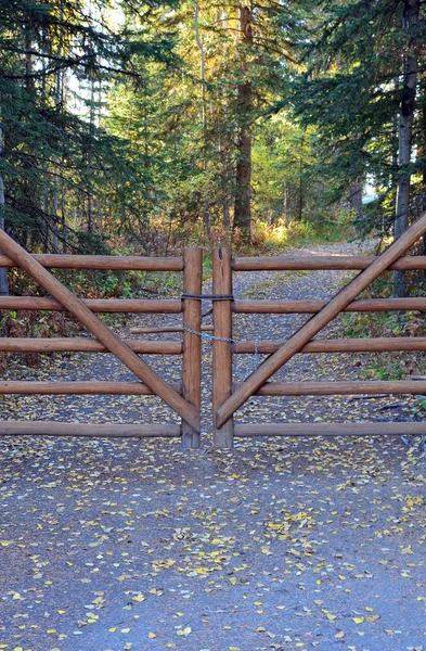 Holztor — Stockfoto