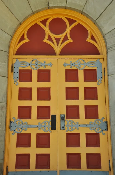 Puerta de iglesia adornada —  Fotos de Stock