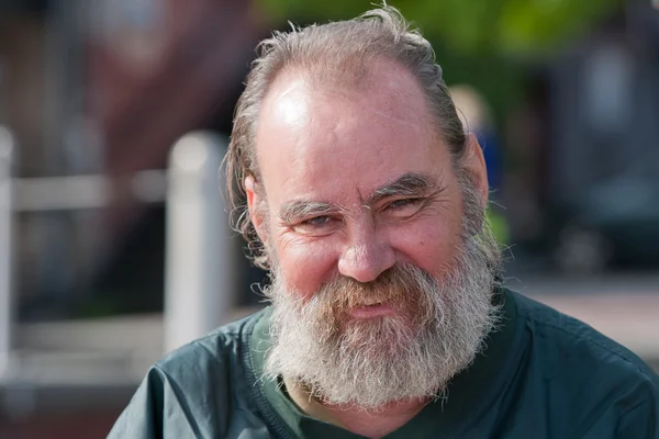 Smiling Homeless Man — Stock Photo, Image