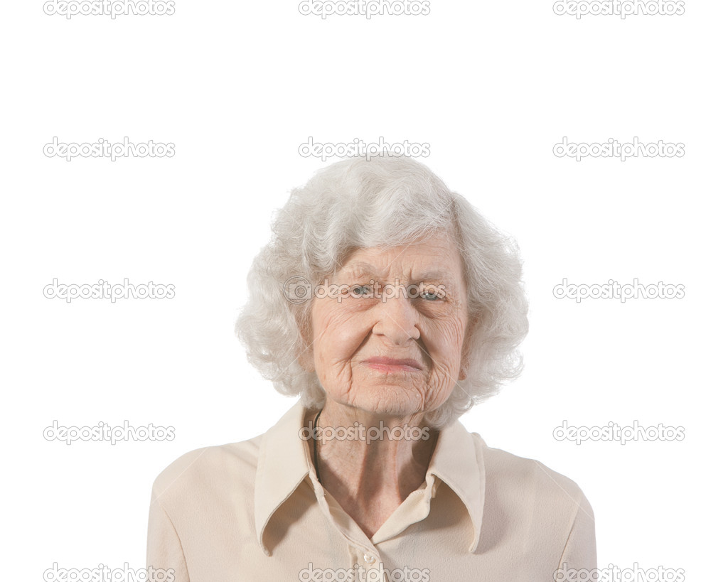 Portrait elderly lady
