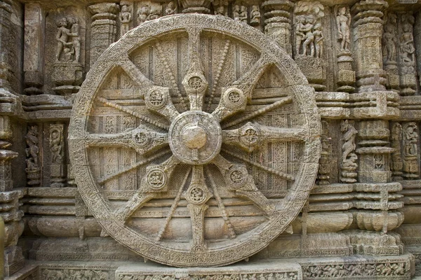 Stone Wheel at Sun Temple — Stock Photo, Image