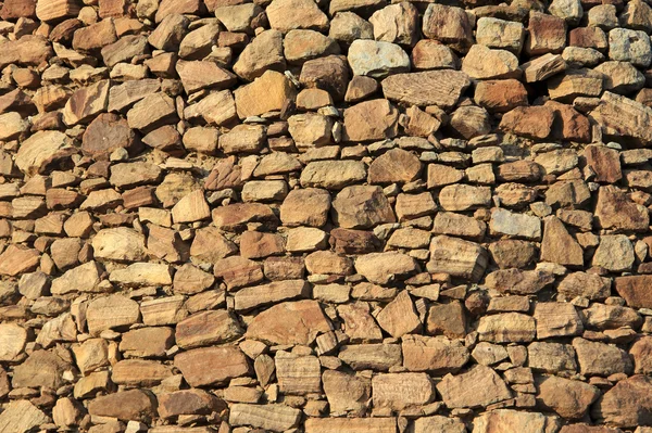 Pared de escombros de piedra — Foto de Stock