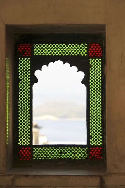 Colored Glass Window Frame — Stock Photo, Image