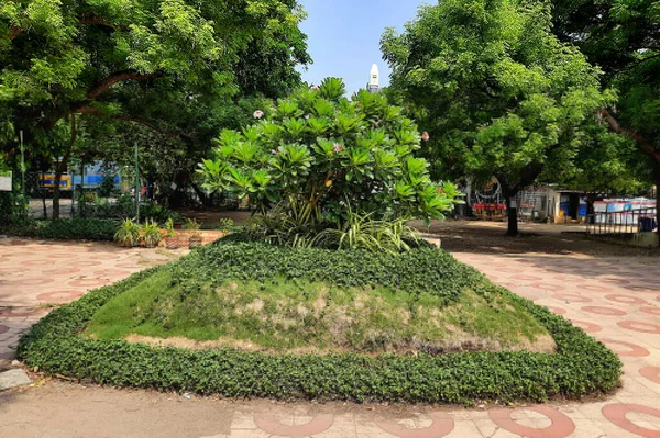 Charming landscaping at campus of Periyar Science and Technology Centre at Chennai in Tamil Nadu, India, Asia