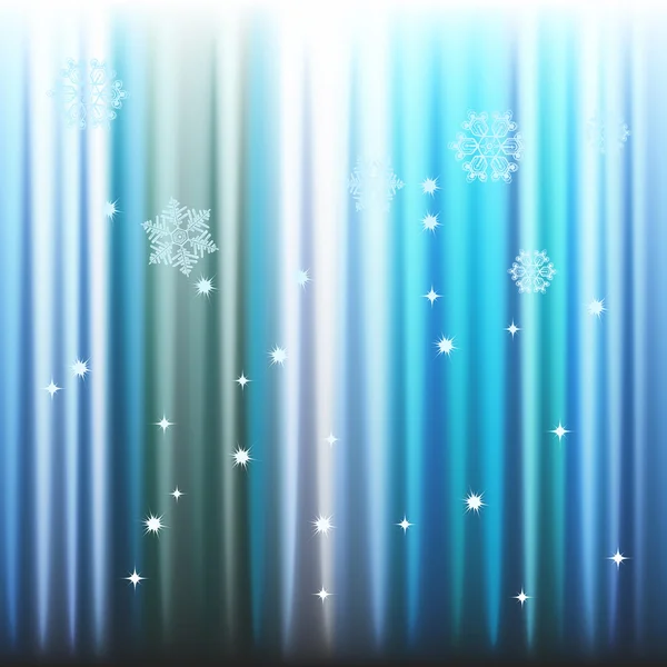 Fundo de inverno, flocos de neve - ilustração vetorial —  Vetores de Stock
