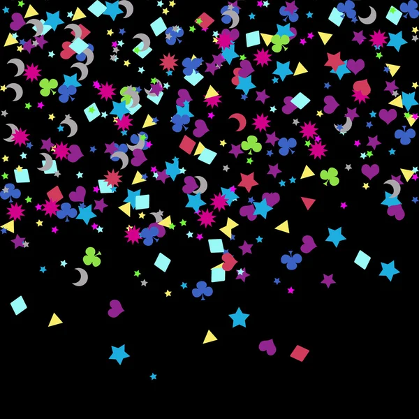 Confettis, Nouvel An — Image vectorielle