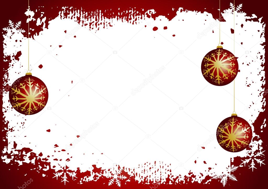 Winter background with christmas decoration
