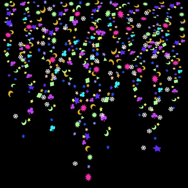 Confettis, Nouvel An — Image vectorielle