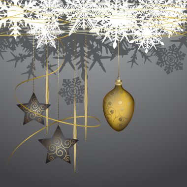 Kış arka plan christmas dekorasyon ile