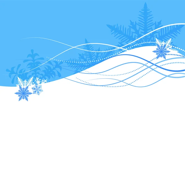 Weihnachten Hintergrund - Schneeflocke — Stockvektor