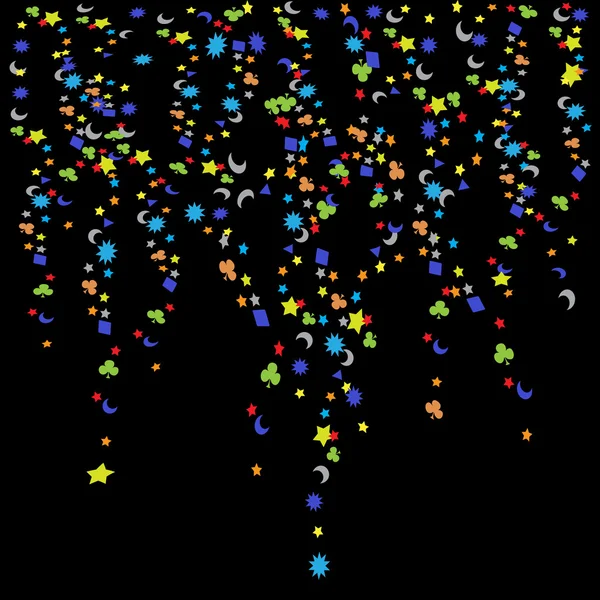 Confettis, Nouvel An — Image vectorielle