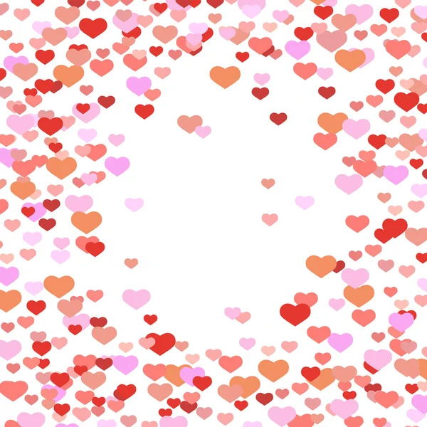 Abstrakte valentine Hintergrund mit Herzen — Stockvektor