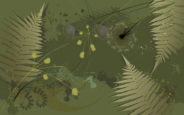 Blumenhintergrund, Löwenzahn - Desktop-Hintergrund — Stockvektor