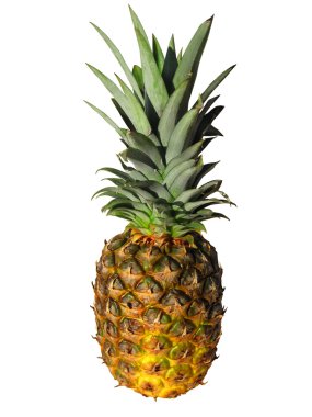 ananas. Beyaz kırpma yolu ile izole.