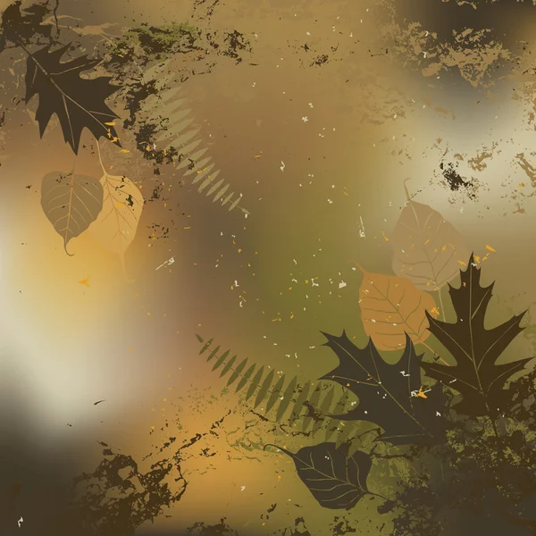 Leaf, autumn - vector background — Stock Vector