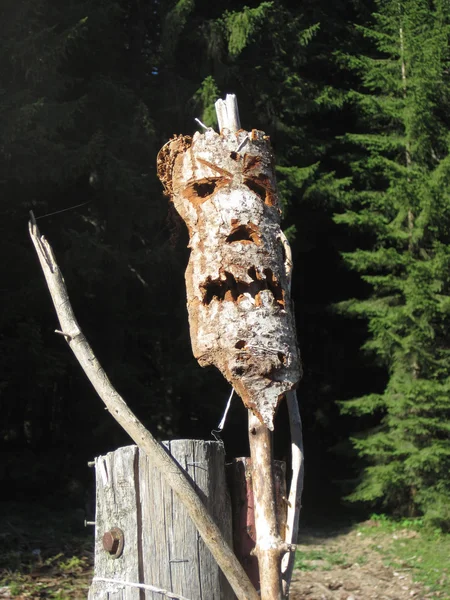 La maschera di legno — Foto Stock