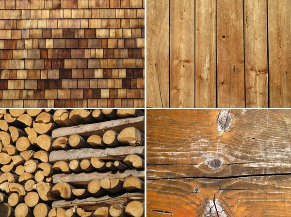 Set of wood textures — Stock Photo, Image