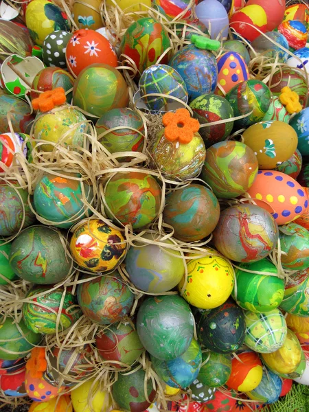 Sfondo con uova di Pasqua — Foto Stock