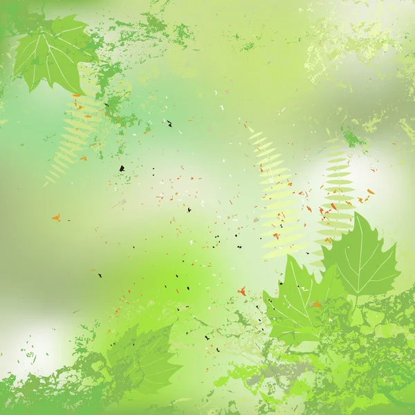 Leaf, spring - vector background — Stock Vector
