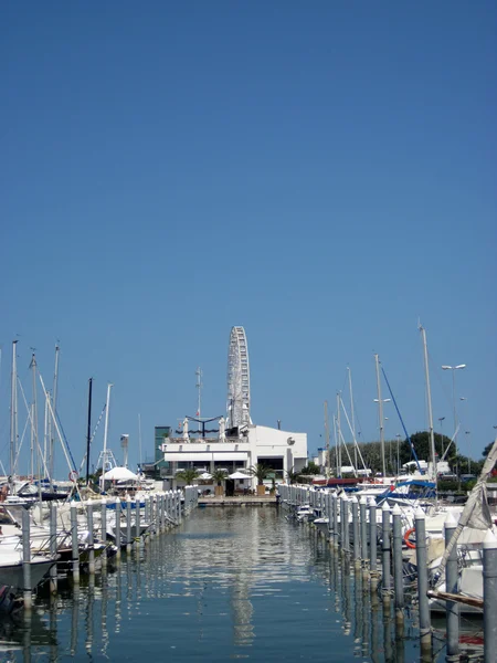 Marina med yachter. Italien. — Stockfoto