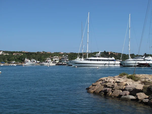 Marina with yachts. Sardinia. — Stock Photo, Image