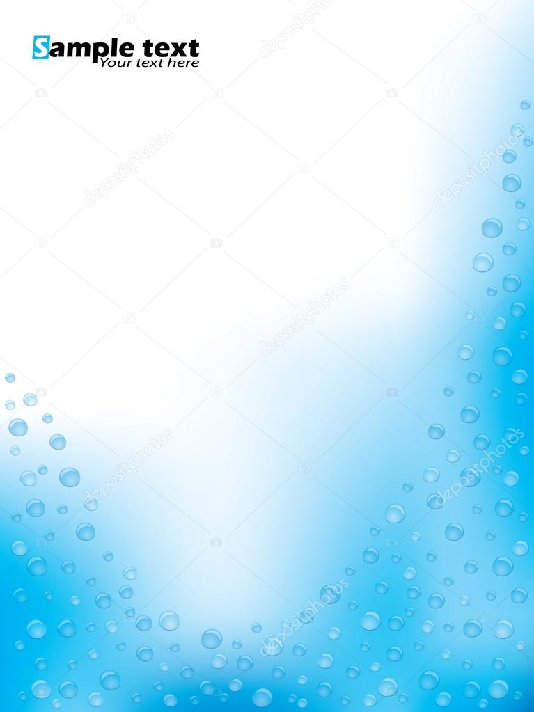 Abstract brochure design with bubbles