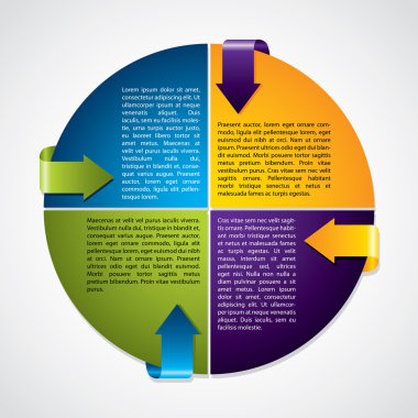 oklar bükme ile renkli diyagramı